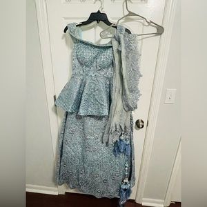 Blue Indian dress (ghagara)